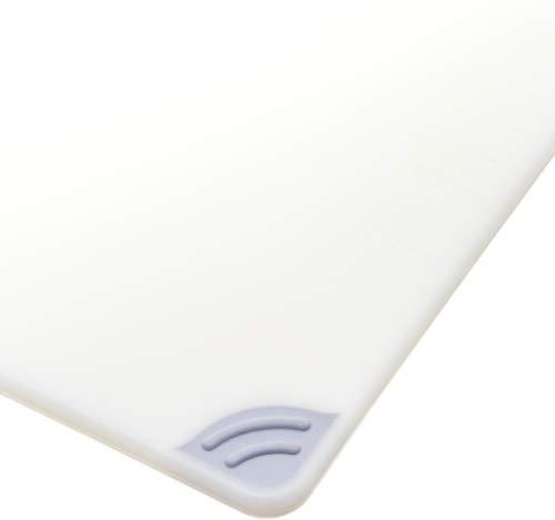 San Jamar Saf-T-Grip Plastic Cutting Board with Safety Hook, 9\" x 12\" x 0.375\", White - Thumbnail 4