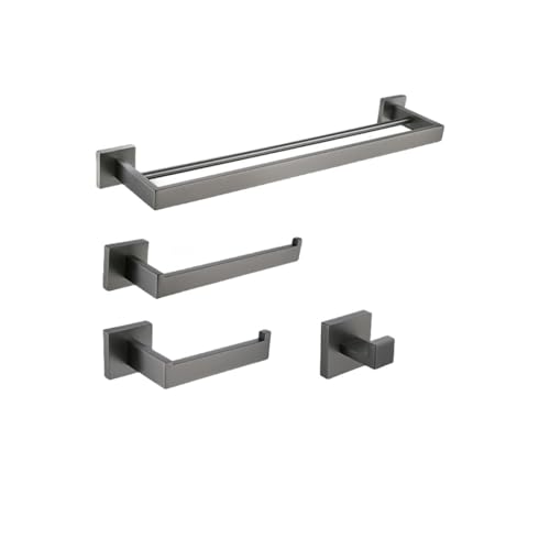 Ensemble d'accessoires de salle de bain acier inoxydable porte-serviette