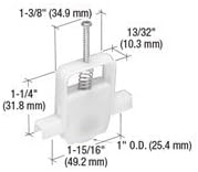 CRL Sliding Screen Door Bottom Roller 1" Nylon Wheel - Package