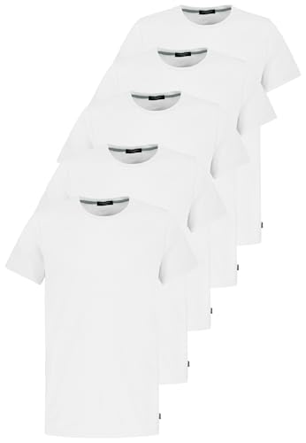 Pack de 5 T-shirts hommes col rond Sublevel en maille douce supérieure