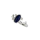 The Rings Elena Gilbert Daylight Rings Vintage Crystal Ring With Blue Lapis Fashion Movies Jewelry Cosplay