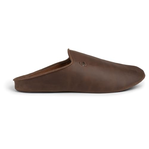 La Leche, Open Heel Moroccan Babouche Slippers, Indoor Slippers, Full Grain Leather, Handmade