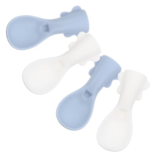 Chicampera 4 Stück Quetschbeutel Löffel Set