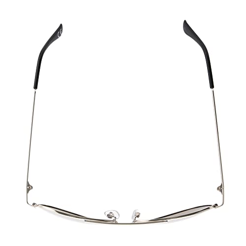 Panama Jack Men's Polarized Mirror Aviator Sunglasses, Shiny Silver, 534