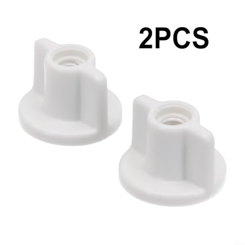 Zuverlässige 6 mm Schraubenmutter für WC-Deckel, WC-Sitz-Rückmutter Ersatzteil, WC-Sitz Unterseite Ersatz Toil, 2 Stück, Weiß