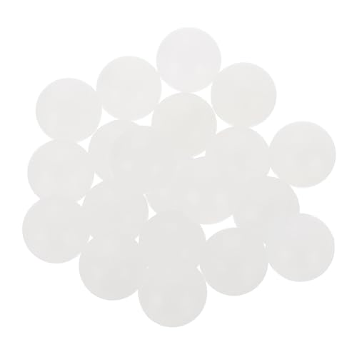 uxcell 20pcs PP Plastic Bearing Balls 15mm Solid Plastic Balls, Precision Bearing Ball, White