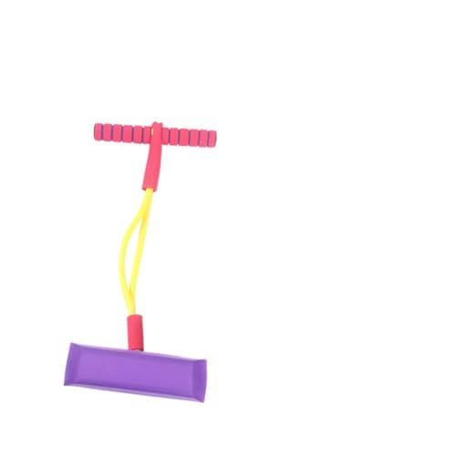 SUPVOX Cartoon Bouncing Shoes Toy Jumping Sports Toy for Boys and Girls Sound Safe Non-Slip Handle Red