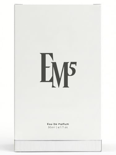 Image of EM5 Promise Unisex Perfume | Woody Earthy Amber Fruity Fragrance | Eau de Parfum Spray | Strong & Long Lasting Scent | Luxury Gift for Him & Her | 50ml
