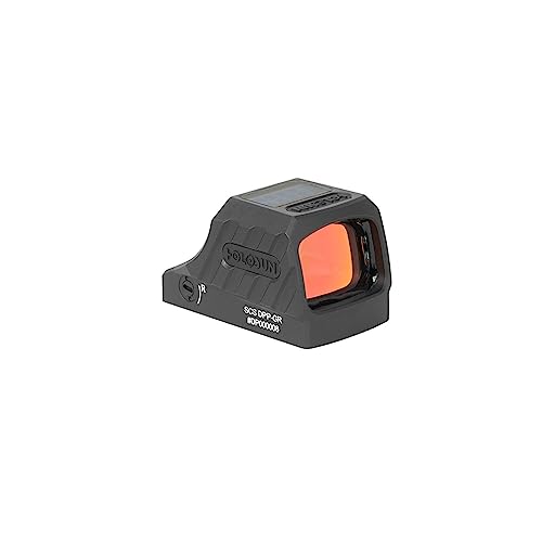 Image of Holosun SCS-320-GR Multi-Reticle 32MOA Green Circle & 2MOA Dot Sig P320 Pistol Cut Solar-Charging Reflex Sight, Delta-Point Pro, DPP Footprint (Black /FDE)