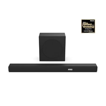 Hisense Barra de som AX3100Q 3.1Ch com subwoofer sem fio, Dolby Atmos, DTS:X, Bluetooth 5.3, Roku TV Ready, HDMI/AUX/ARC/Optical/USB, EzPlay, Ez UP, 7 modos de equalização