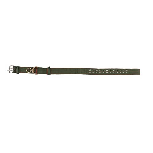 Qcwwy Kuhhalsband, Verstellbares 4-lagiges Canvas Kalbskragen Krawatte Rinderhalsband Halsband mit 2 Reihen Metallschnalle für Pferdeschaf Rinder(#1)
