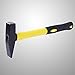 LIFKOME 500G Handle Hammer Steel Construction Shock Resistant Plastic Coated Grip for Engineers Fitters and Tool Makers Versatile Chipping and Welding Tool