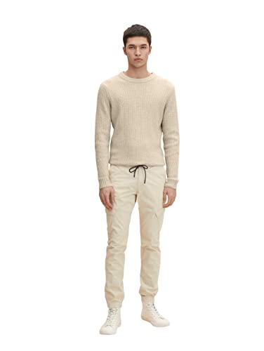 TOM TAILOR Denim Herren Slim Cargo Hose 1029906, 10336 - Light Cashew...