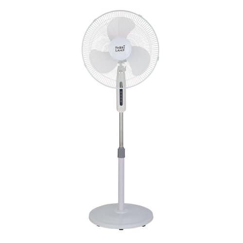 Ventilador De Pie Etesio Blanco 3 Velocides 40w Oscilante 3 Aspas blancas Regx43x40 Cm