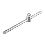 Filteilect Chiave a bussola con barra scorrevole, barra scorrevole a T, in acciaio al cromo vanadio, per riparazioni auto, dimensioni compatibili con 1/4", 3/8", 1/2", sfera in acciaio