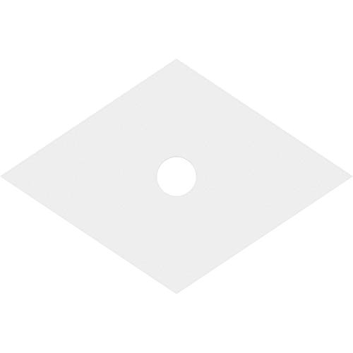 Image of Ekena Millwork CMP36X24DD-04000 Diamond Architectural Grade PVC Contemporary Urethane Ceiling Medallions 36 inchW x 24 inchH x 4 inchID x 12 3 /4 inchC x 1 inchP