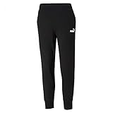 Taschen in den Seitennähten Puma Damen Jogginghose, Puma Black-Cat, S