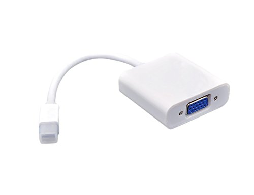 Mini Displayport to VGA Cable Adapter for Apple Macbook, Macbook Pro, iMac, Macbook Air, and Mac Mini
