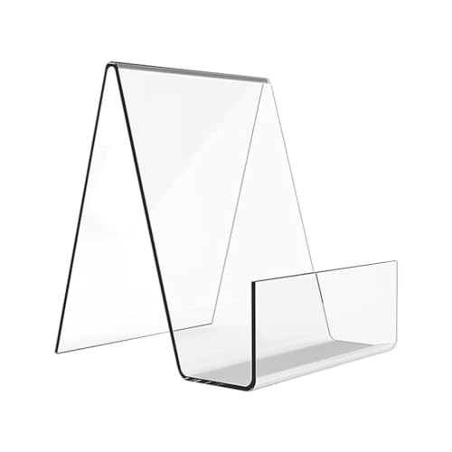 jojofuny 2 Peças De Suporte Para Livros Em Acrílico Cavalete Transparente Para Exibição De Álbuns De