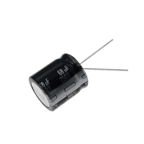 Condensateur électrolytique 68uF 250V en aluminium radial pour circuit électronique