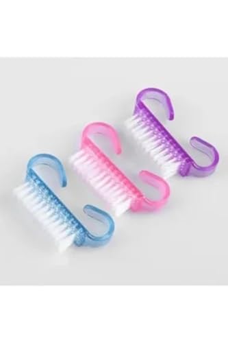 Küçük Boy Tırnak Temizleme Fırçası, 3'lü Set, Çok Renkli