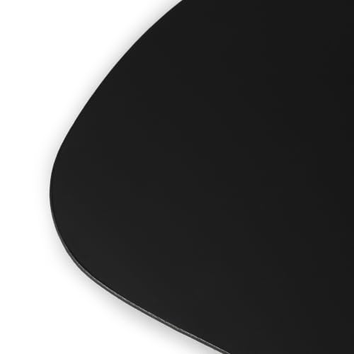 Image of Three Sixty Premium Leather Gaming Mouse Pad for PC | Mousepad for Laptop Wireless | Mouse Mat Anti Skid, 25x22 cm for Daily Tasks, Large, Small Desk Sizes (Classic Black)