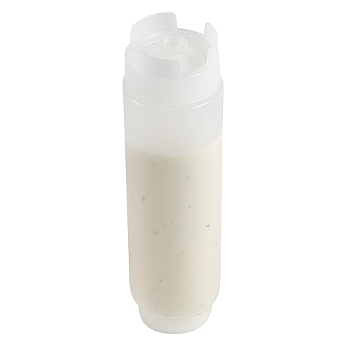Restaurantware RWT0251 16Oz. Fifo Inverted Plastic Squeeze Bottle With Refill And Dispensing Lids - First In First Out - Perfect For Restaurants Catering And Food Trucks thumb #7