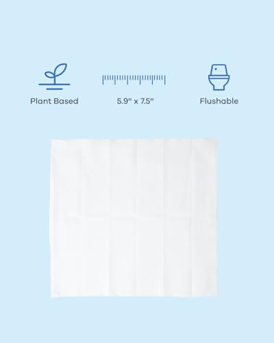 Image of Flushable Feminine Hygiene Wipes, with Hyaluronic Acid & Natural Plants Essential Oils, Individually Wrapped, For Odor, Itching, Redness, Deeply Cleansing,15x19cm, 18 count