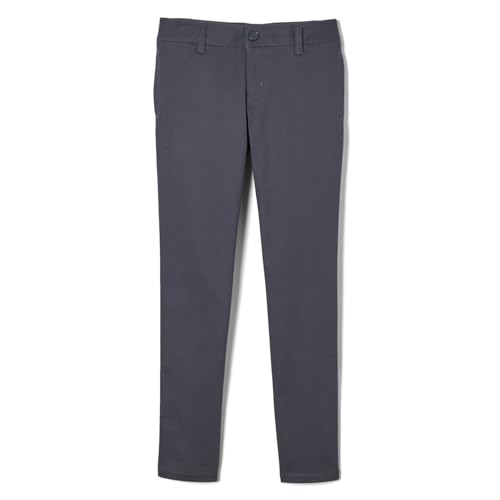Image of French Toast Girls' Skinny Fit Stretch Twill Pant | Adjustable waist; School Uniform Pants; Available in Girls' Plus sizes