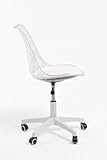 Regalos Miguel - Silla de Oficina Blanca Neo Transparente - Máxima Ergonomía - Ideal para Escritorio y Gaming