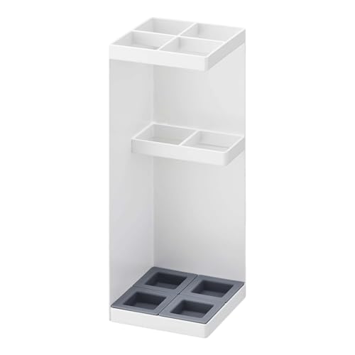 Yamazaki 6718 SMART Schirmständer, weiß, Stahl/Polypropylen...