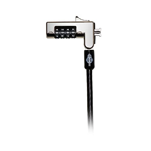 Candado de seguridad para notebook contra robos con cable de acero y codigo de 4 digitos 3
