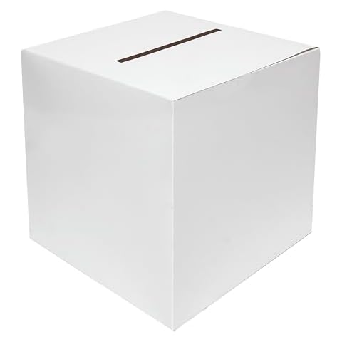 Storm&Lighthouse White Wedding Card Post Box Cover