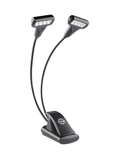 K&M König & Meyer 12273.000.55 Music Stand Light | Double T-Model 4 LED FlexLight | Adjustable Clip...