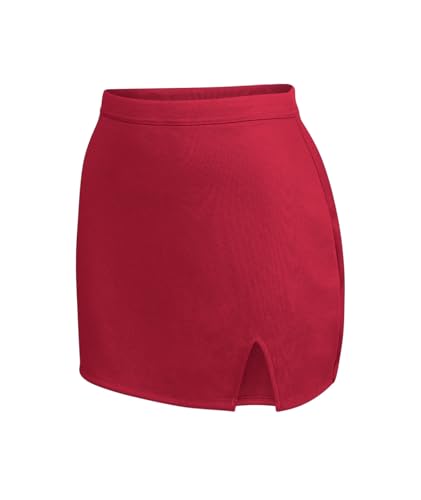 Image of Ion Cheerleading Uniform Skirt for Girls - Cheer Bottoms with Elastic Waistband and V-Notch Hem