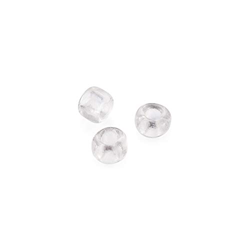 Cheriswelry Glass Seed Beads 2mm Transparent Clear Pony Mini Round Loose Beads for Jewellery Bracelet DIY Crafts Making About 3100pcs - Image 4