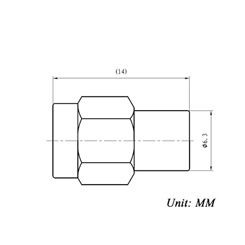 TOJOIN Conector SMA Macho RF 18GHz 50 Ohm 0.25W miniatura 4
