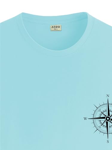 Image of ADRO Unisex 100% Cotton Regular Tshirt | Printed | Graphic Printed | Chest Printed