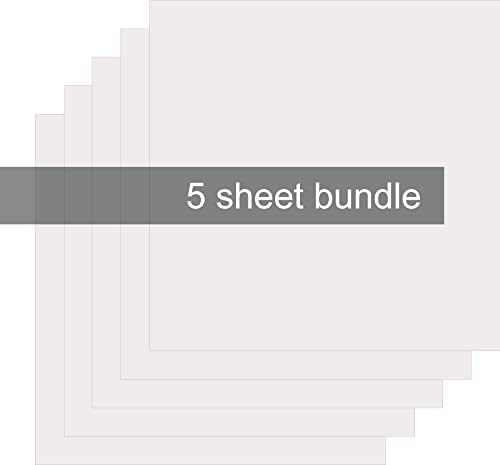 Siser Heat Resistant Transfer Material, Ttd Easy Mask For Htv, Not For Easysubli, 5-12"X12" Bundle #TOP1