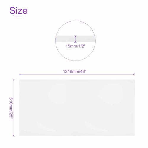 Image of DMiotech 24 x 48 x 1 /2 Inch Plastic UHMW Sheets, Ultra High Molecular Weight Polyethylene, Opaque White Polyethylene Board for Automotive, Chemical, Manufacturing, DIY Home Kitchen