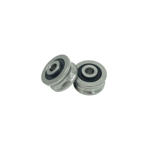 10pcs SG66 U groove bearing 6x22x10 mm double row sealed ball bearing for 6mm linear guide rail SG6RS(Bearing and bolt)