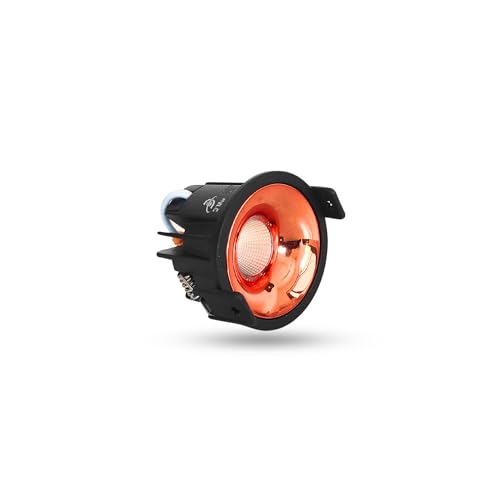 Image of D'Mak 7W Black Body LED COB Spot Light with Rose Gold Reflector (White, 1)