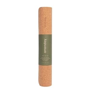 Premium Cork Yoga Mat – Eco-Friendly, Non-Toxic & PVC-Free, Non-Slip, Perfect for Hot Yoga, Pilates & Exercise – Cushioned for Superior Comfort & Support Beige