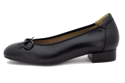 Ballerine en cuir noir femme PieSanto 245302 chaussure plate souple