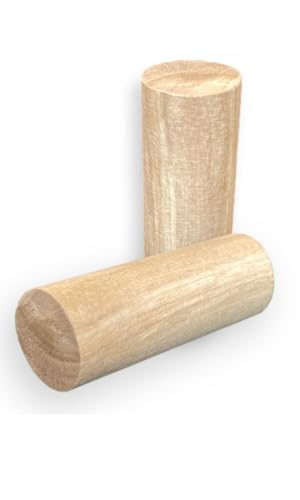 Image of BLOOMAX Wooden Dowel Rods - 45 Pcs Sanded Full-Finish Craft Sticks for Woodworking & DIY - 20mm x 2 Inch Round Dowels for Art Projects, Repairs, Building Material