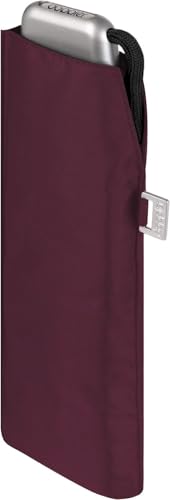 Doppler Paraguas de bolsillo de acero al carbono Slim Uni – formato práctico – ligero – 22 cm, Royal Berry - Protección UV, 90 cm