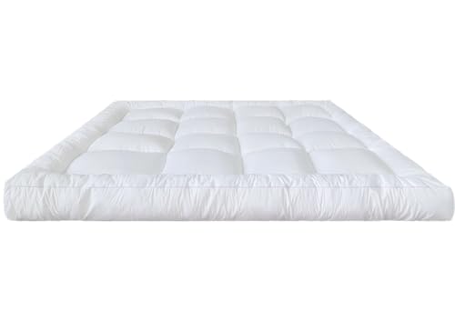 وسادة مرتبة فاخرة للفنادق من سليب اكس فاكتوري، مقاس 180 × 200 + 14 - حشوة من المايكروفايبر من القماش بنسبة 100% - ارتفاع 14 سم