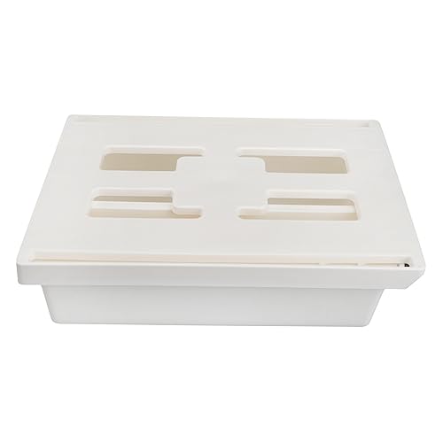 NUOBESTY Under-Desk Stationery Storage Drawer with Cover Hidden Organiser for Office Table Sundries Jewellery 24.5x18.5x6.5cm PP ABS