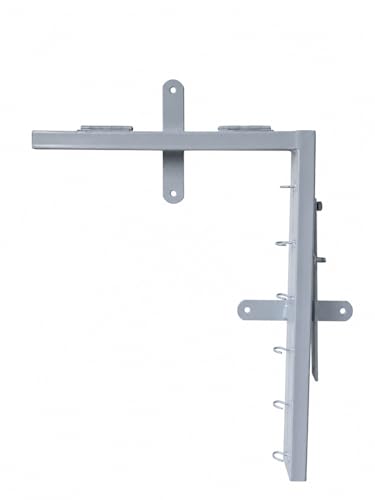 Image of StayHappy Wall Mounted Foldable Cloth Drying Stand | Space Saving Collapsible Metal Clothes Dryer Stand for Balcony & Indoor Use | Wall Mounted Laundry Drying Stand with Free Clothesline (Silver)