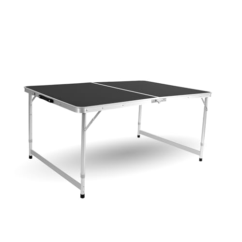 CREVICOSTA QUALITY MARK MARCAS DE CALIDAD   Mesa de Camping Plegable Rectangular 120x80 cm con Asa de Transporte